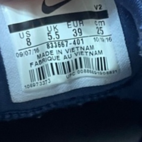 Nike Kashi 2.0 Sneakers Shoes Blue Pink 833667-401 Sz 8 Women - Picture 3 of 9